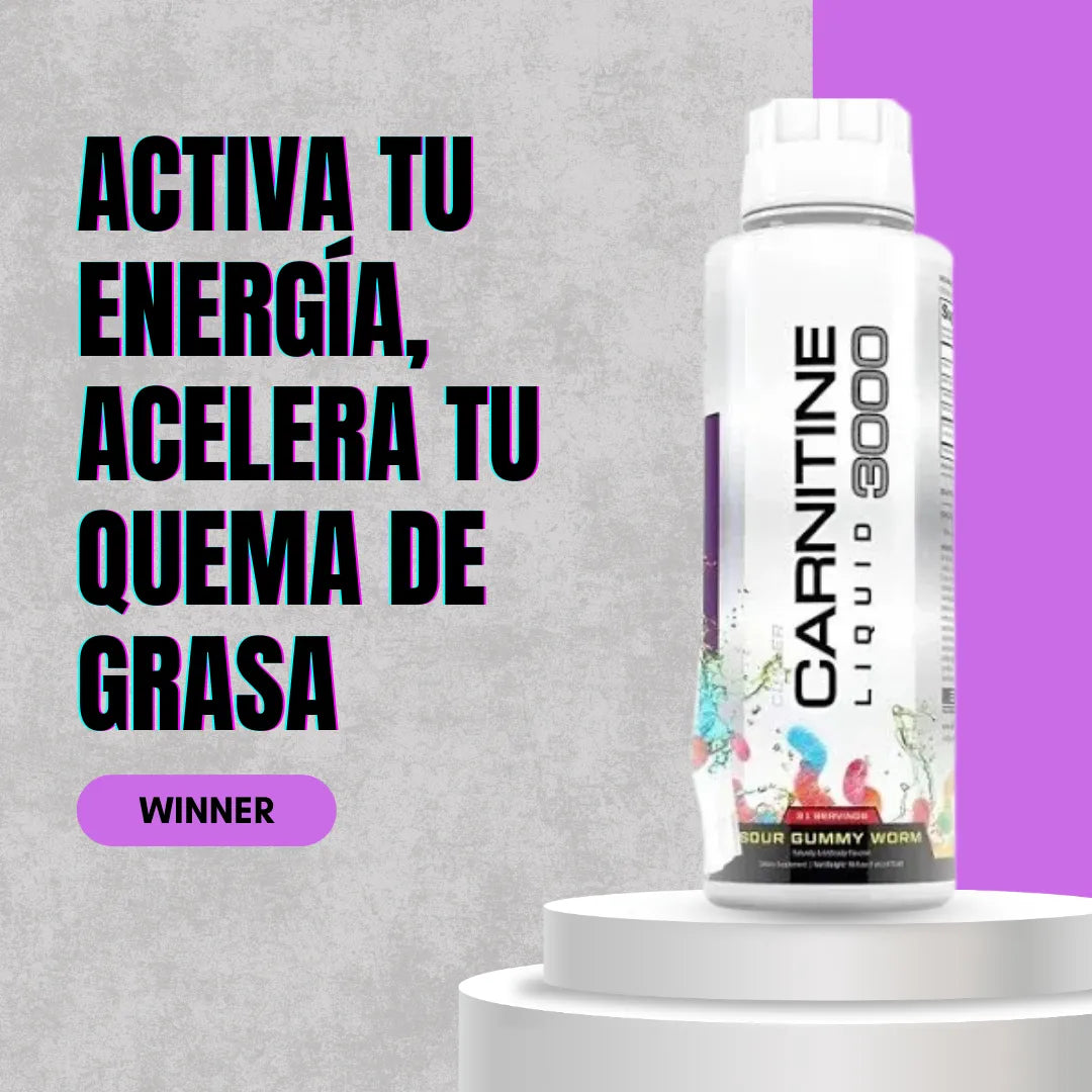 L-Carnitine 3000 – Suplemento líquido para energía y quemar grasa