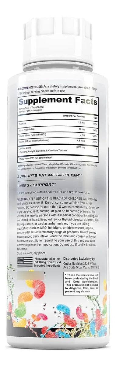 Carnitine 3000 Cutler Nutrition