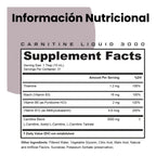 L-Carnitine 3000 – Suplemento líquido para energía y quemar grasa