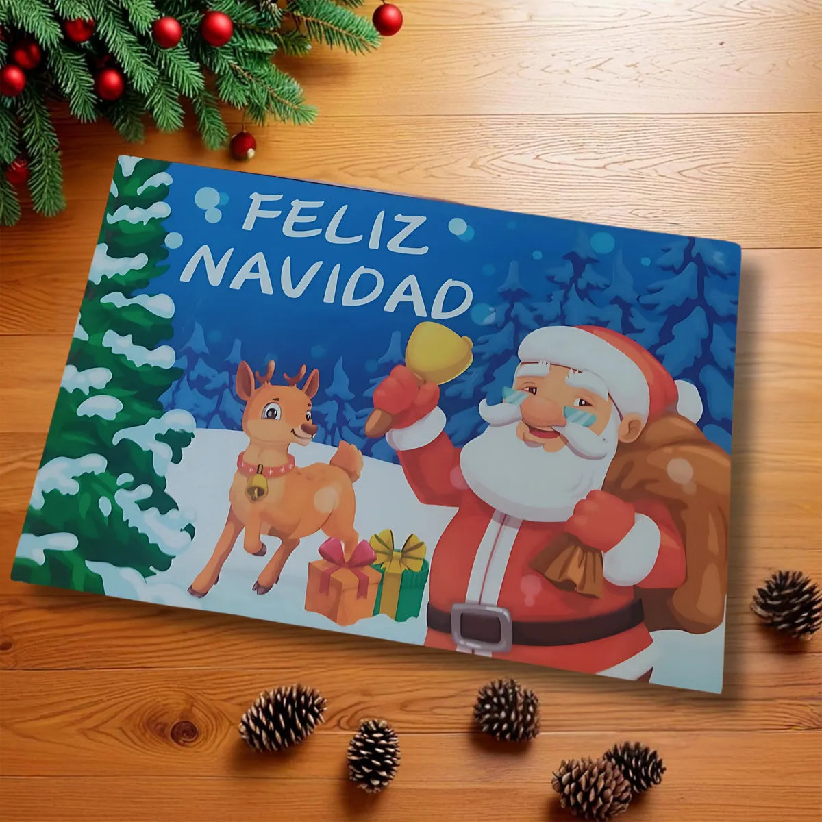 Tapete Navidad Antideslizante Decoración