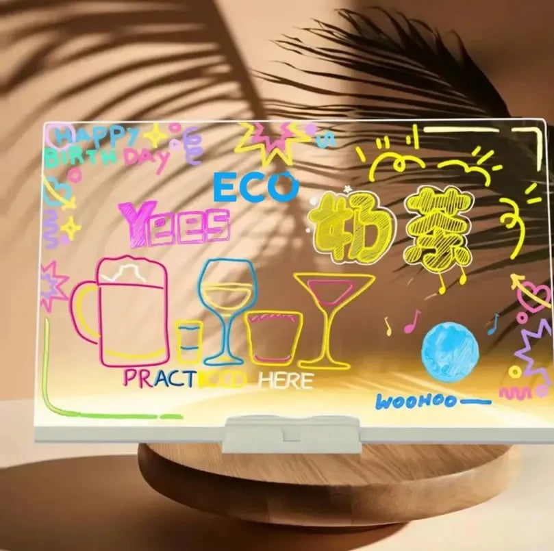 Tablero magico Acrilico + 7 Marcadores