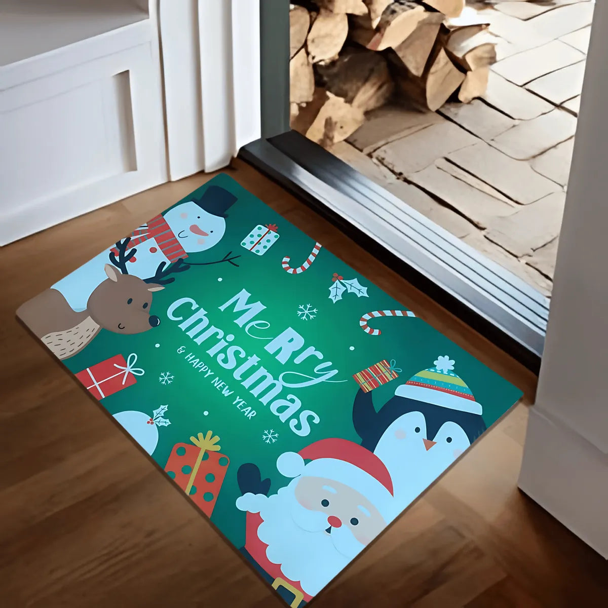 Tapete Navidad Antideslizante Decoración