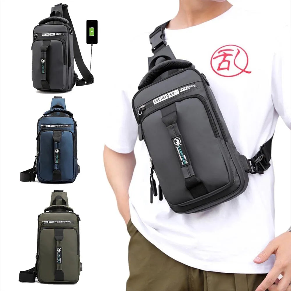 Bolso Cruzado Antirrobo con Puerto USB