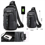 Bolso Cruzado Antirrobo con Puerto USB